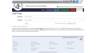 
                            7. Login to your DistanceLearningCentre.com Learner Account