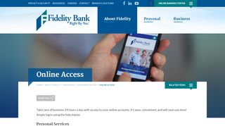 
                            2. Login to your Fidelity Bank Online Account | Fidelity Bank