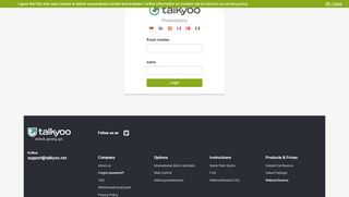 
                            2. Login to your online presentation. - talkyoo.net