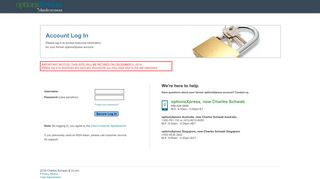 
                            10. Login to your optionsXpress account
