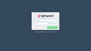 
                            4. Login to your store - services.shoplightspeed.com