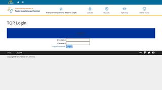 
                            7. Login - Transporter Quarterly Report - State of California