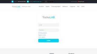 
                            9. Login - TrichoLAB Portal
