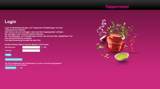 
                            8. Login - Tupperware.biz