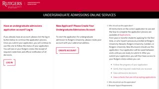 
                            1. Login | Undergraduate Admissions Online ... - Admission Services