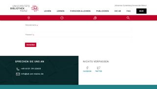 
                            6. Login | Universitätsbibliothek