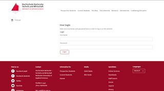 
                            1. Login – University of applied sciences - HS-KARLSRUHE