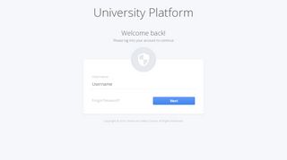 
                            4. Login - University Platform Login Page