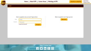 
                            2. Login - UPS jobs