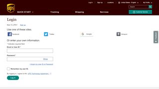 
                            2. Login | UPS - United States - UPS.com