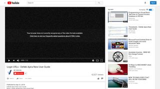 
                            4. Login URLs - Deltek Ajera New User Guide - YouTube