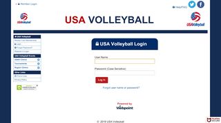 
                            4. Login - USA Volleyball - Webpoint