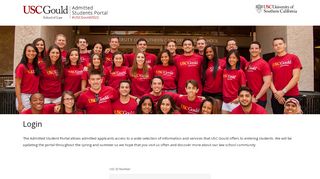 
                            9. Login | USC Gould School of Law Admitted Students Portal