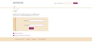 
                            1. Login / User - Amoena