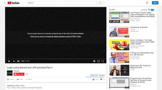 
                            4. Login using Servlet and JSP practical Part 1 - YouTube
