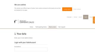 
                            4. Login - Van der Valk Corporate Sales