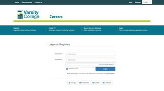 
                            1. Login | Varsity College