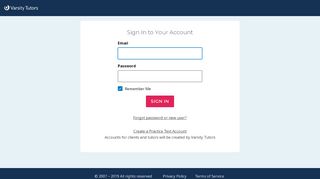 
                            2. Login - Varsity Tutors