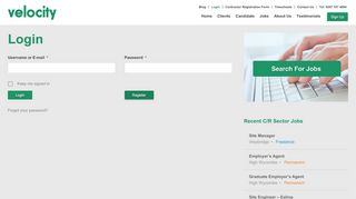 
                            2. Login | Velocity Recruitment