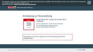 
                            11. Login | Veranstaltungsanmeldung WKO Steiermark