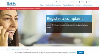 
                            1. Login | View Your Holiday Complaint Progress | ABTA