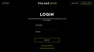 
                            5. Login - Village Gym