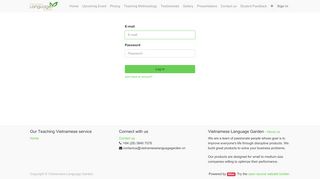 
                            4. Login | VLG Language Studies - Vietnamese Language Garden