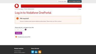 
                            3. Login - Vodafone OnePortal