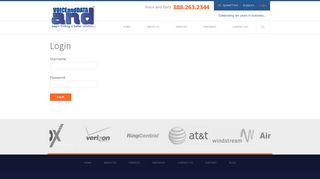 
                            3. Login - Voice and Data Inc.