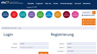 
                            2. Login - Volkshochschule Stadt und Kreis Tuttlingen