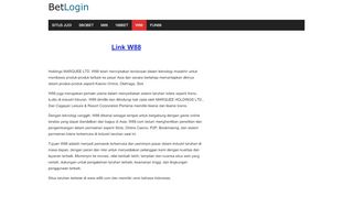 
                            3. Login W88 - Link Alternatif - BetLogin