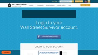 
                            8. Login - Wall Street Survivor