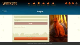 
                            2. Login | Warrior Cats