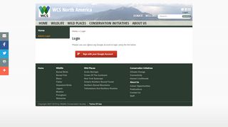 
                            4. Login - WCS North America - Wildlife Conservation Society