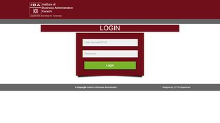 
                            9. LOGIN - webapps.iba.edu.pk