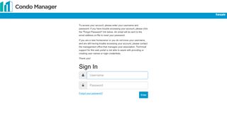 
                            6. Login - web.condomanager.com