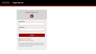 
                            1. Login - Wesleyan University