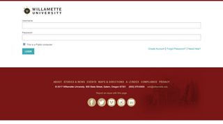 
                            6. Login | Willamette University