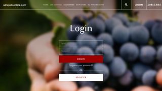 
                            3. Login | Wine Jobs Online