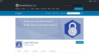 
                            4. Login With Ajax – WordPress plugin | WordPress.org