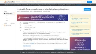 
                            9. Login with Amazon and popup = false fails when getting token ...