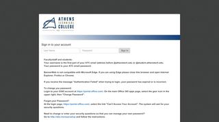 
                            2. Login with Ellucian Ethos Identity - bannerss.athenstech.edu