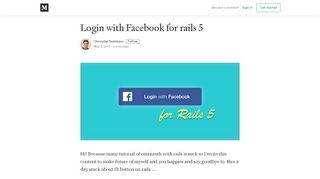 
                            6. Login with Facebook for rails 5 - Chinnatip Taemkaeo - Medium