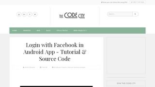 
                            7. Login with Facebook in Android App - Tutorial & Source ...