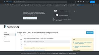 
                            8. Login with Linux FTP username and password - Super User