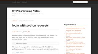 
                            3. login with python requests - My Programming Notes