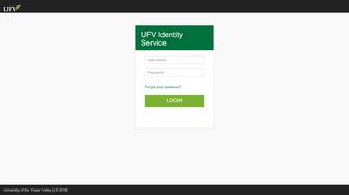 
                            8. Login with UFV Identity Service