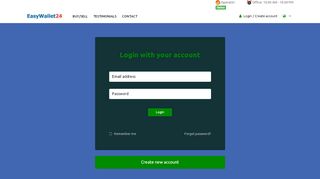 
                            7. Login with your account - EasyWallet24