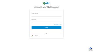 
                            3. Login with your Quikr account