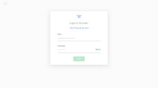 
                            5. Login | Wonder